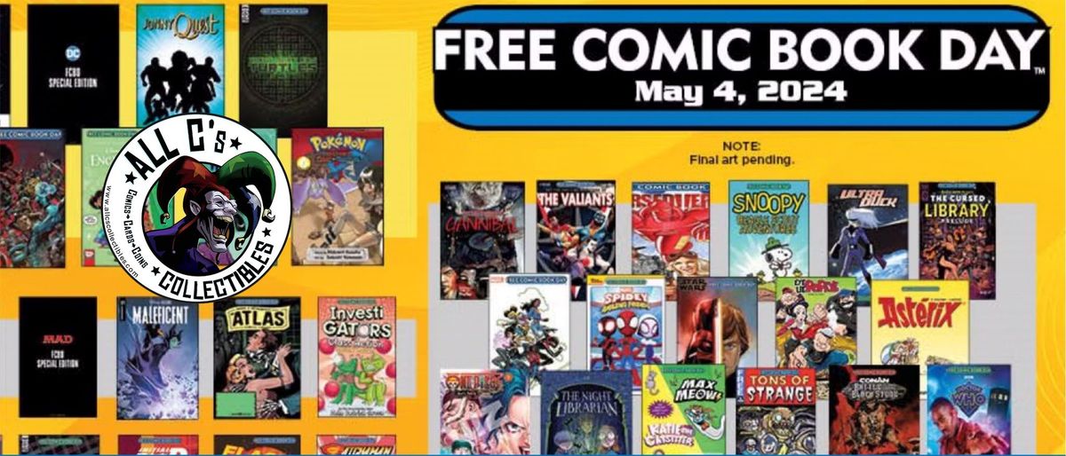 FREE Comic Book Day 2024 at All C's