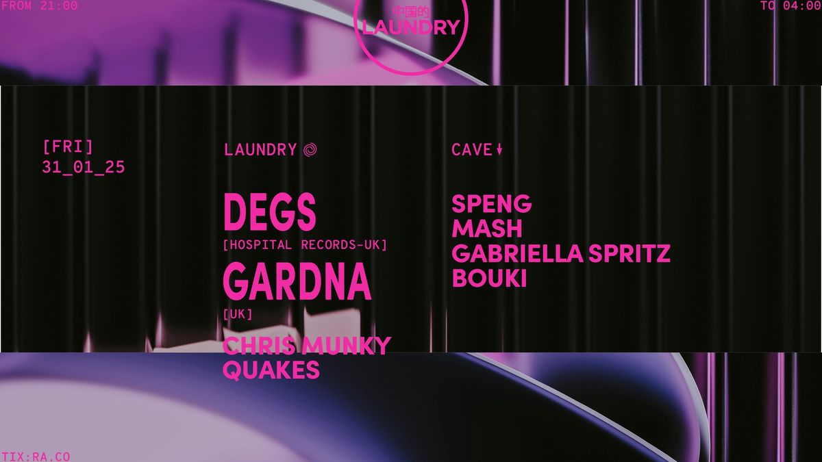 Chinese Laundry Invites DEGS | GARDNA | MASH & FRIENDS