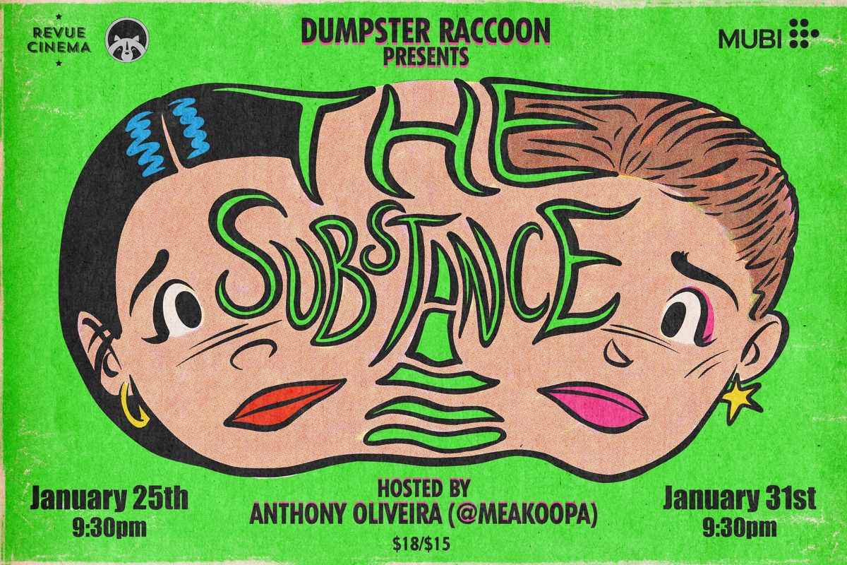 Dumpster Raccoon x MUBI: THE SUBSTANCE 