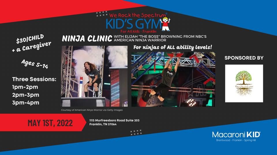 We Rock Ninja Warrior Clinic with Elijah \u201cThe Boss\u201d Browning