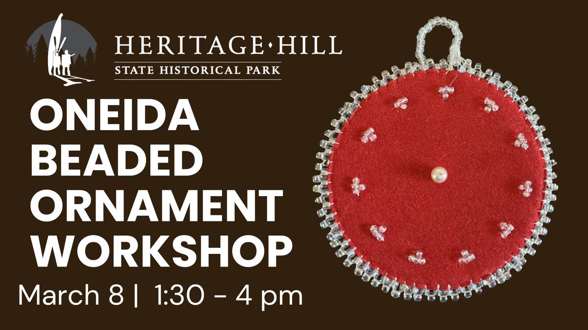 Oneida Beaded Ornament Workshop