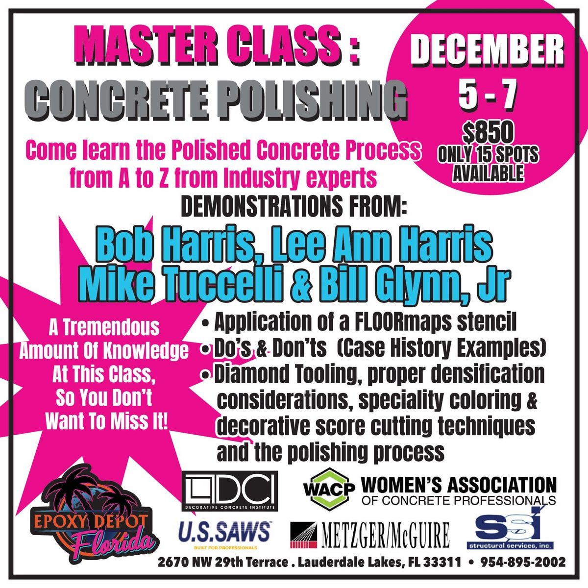 Master Class: Concrete Polishing 