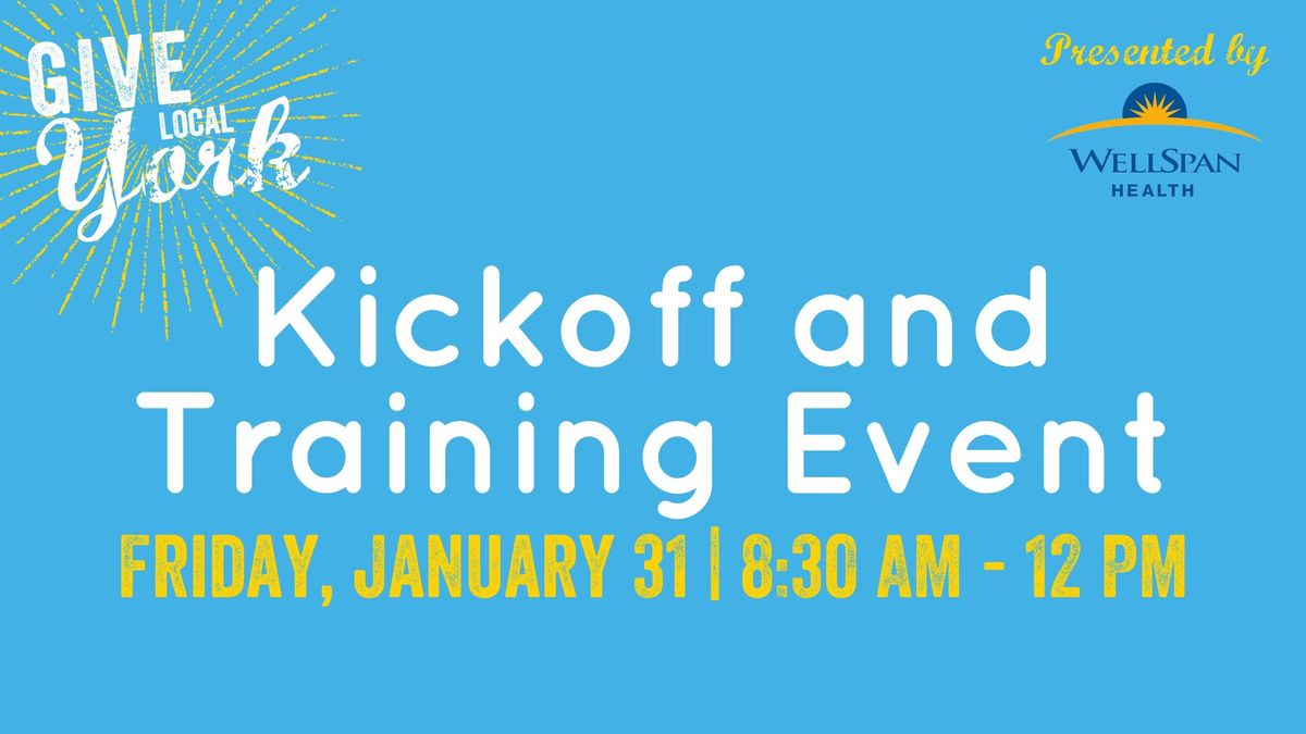 Kickoff and Training Event