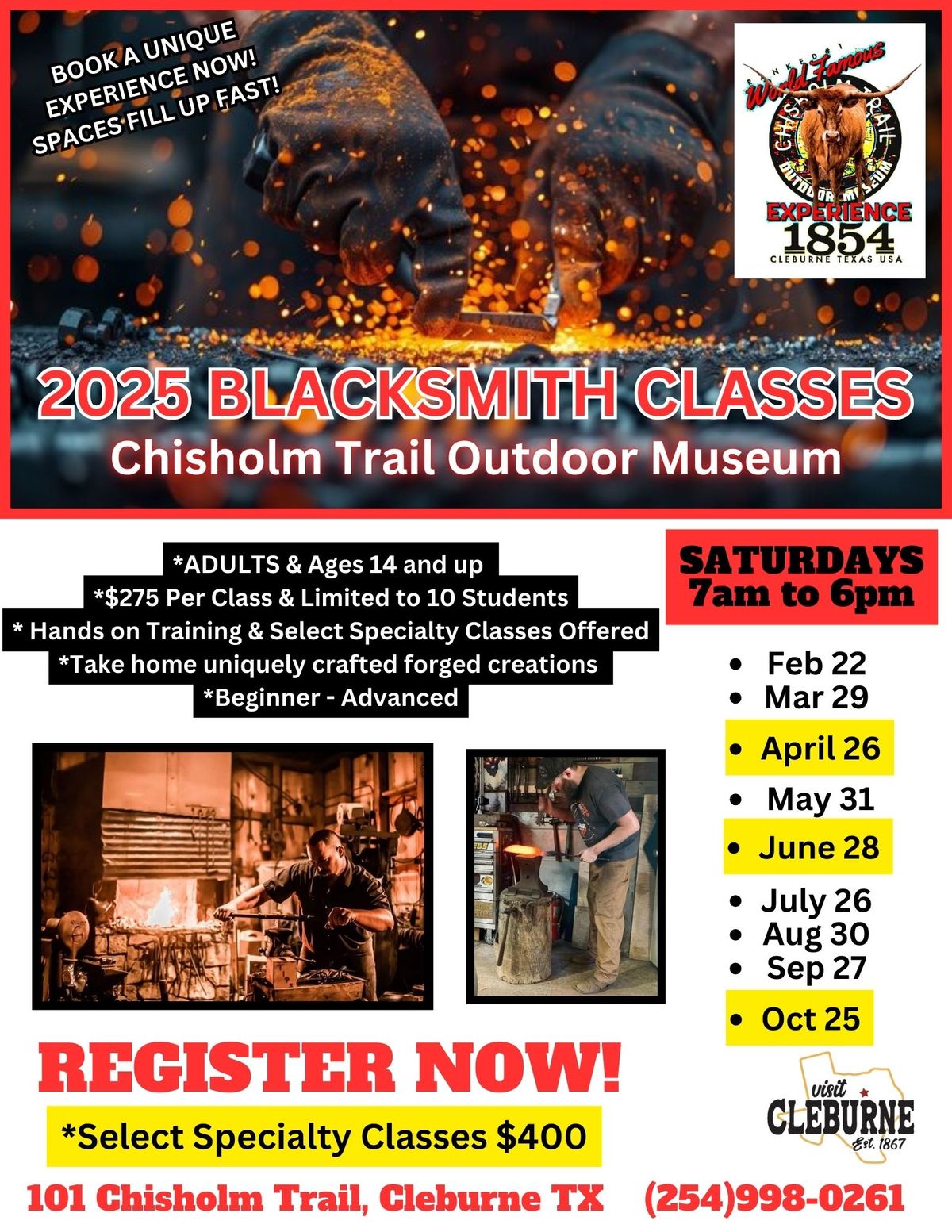 2025 Blacksmith Classes - May 31, 2025