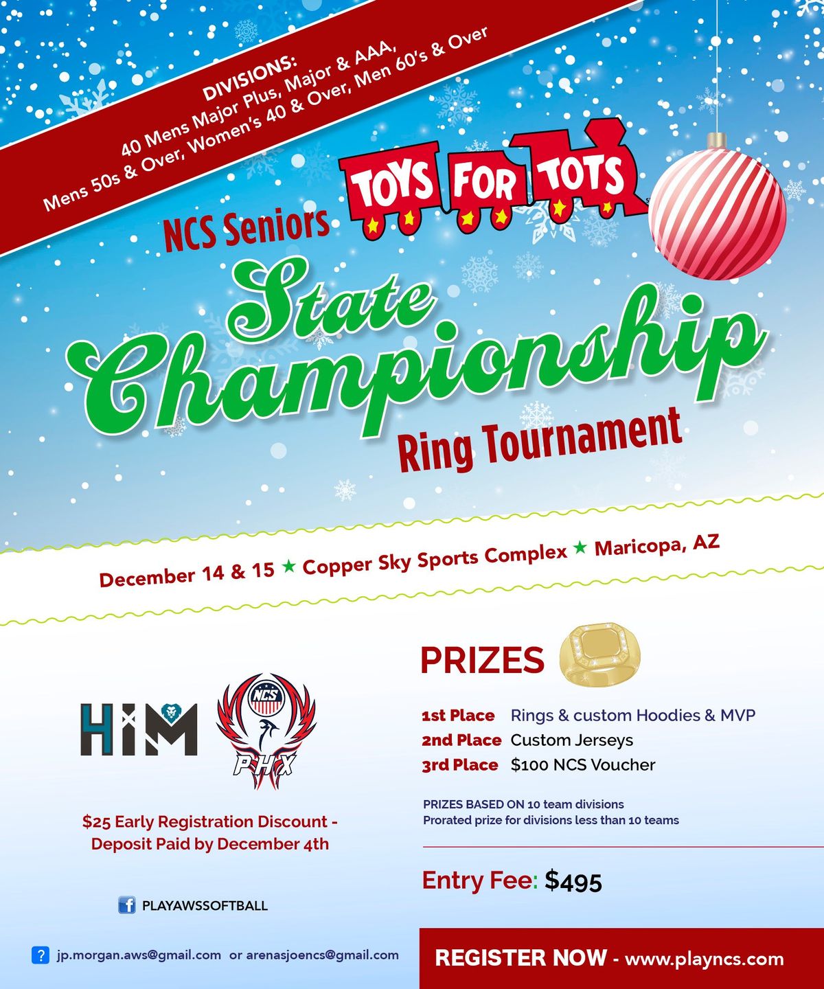 NCS SENIORS - TOYS 4 TOTS - STATE CHAMPIONSHIP - RING TOURNAMENT!!