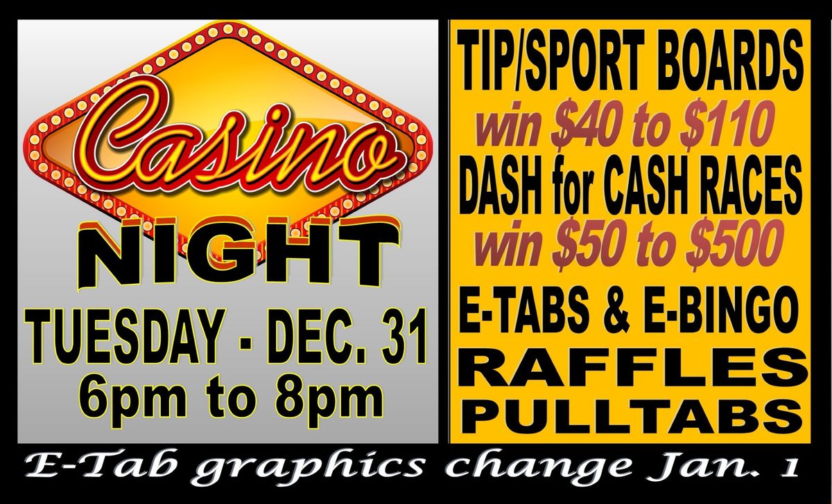 New Years Eve Casino Night