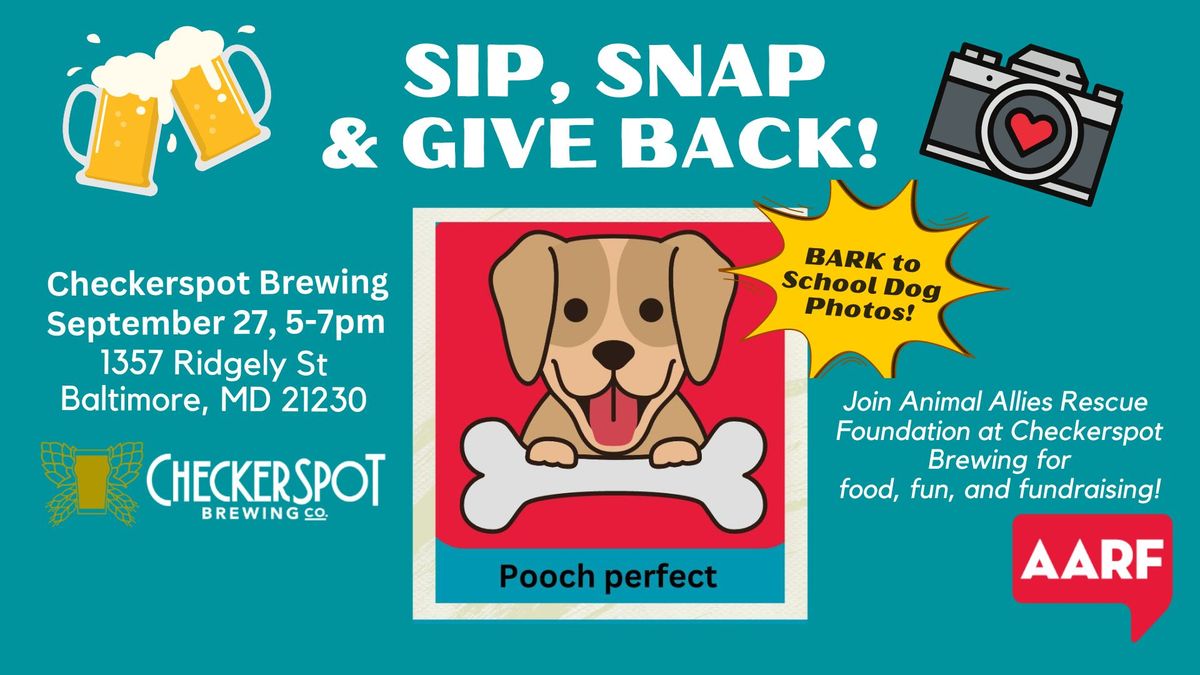 Sip, Snap & Give Back: AARF at Checkerspot!