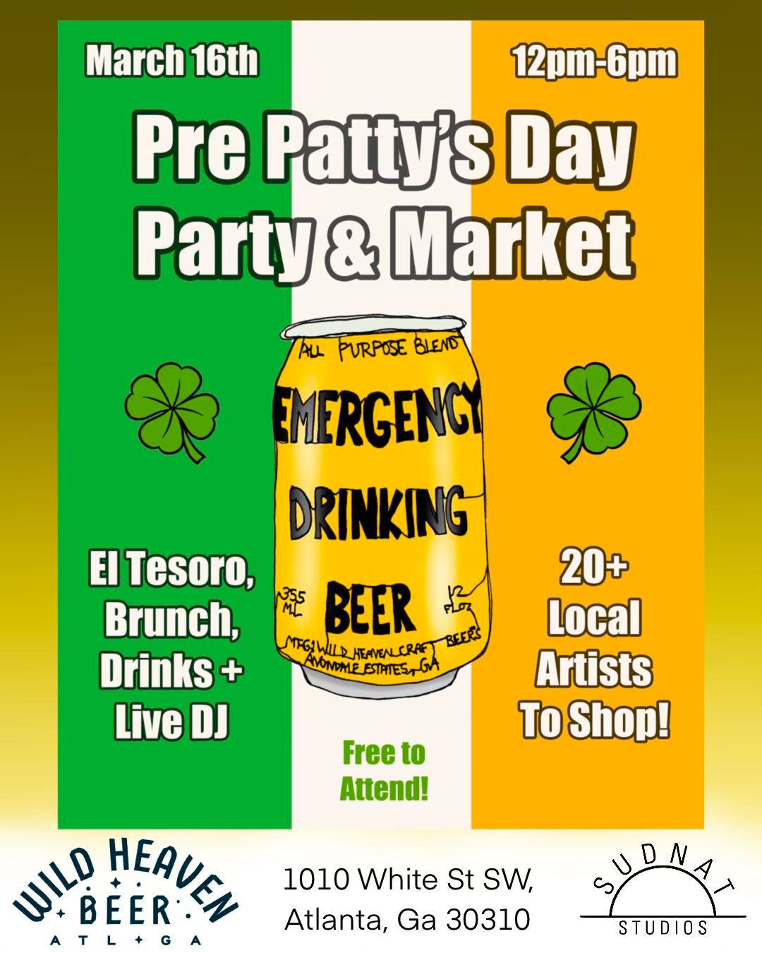 Pre Patty's Day Party & Market @ Wild Heaven West End