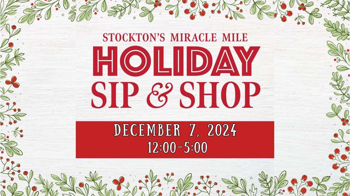 HOLIDAY SIP & SHOP