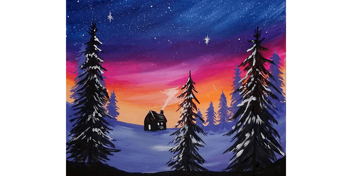 Polar Twilight - Paint and Sip in Cincinnati | Classpop!\u2122