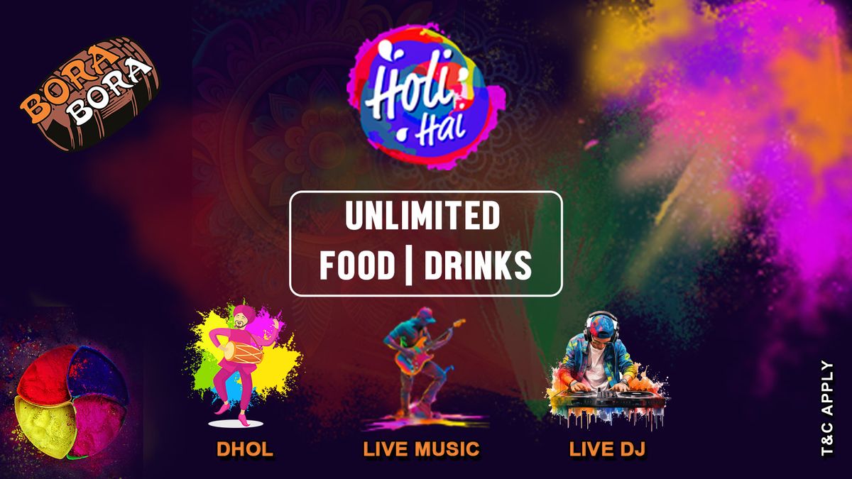 Holi Party 2025 at Bora Bora Juhu