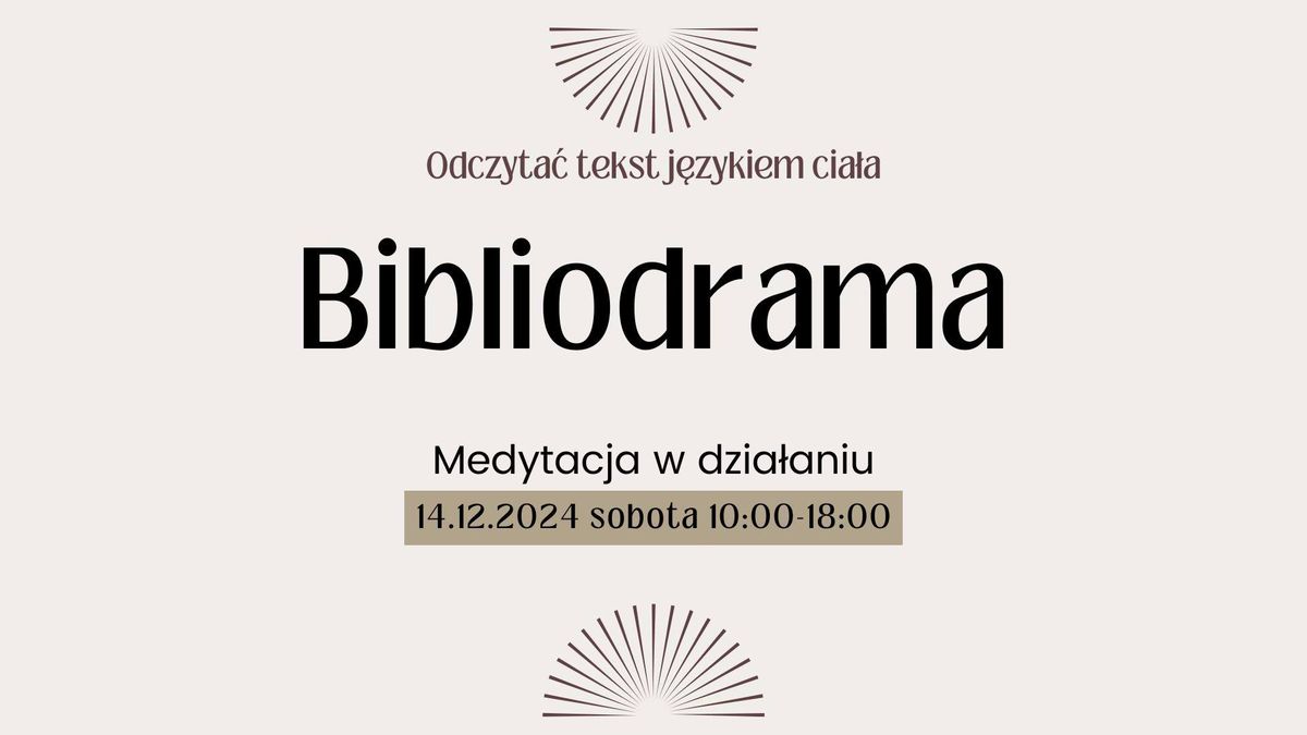 Tajemnica Rado\u015bci i Tajniki Smutku (Warsztaty bibliodramy)