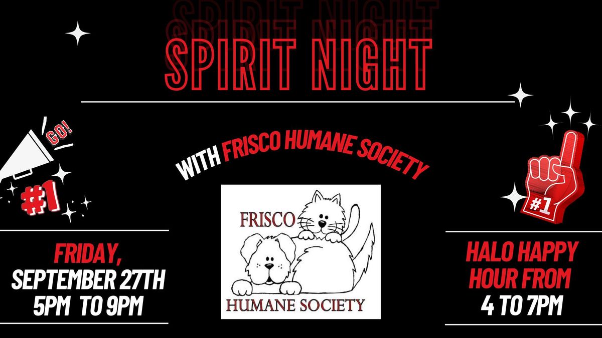 Spirit Night - Frisco Humane Society