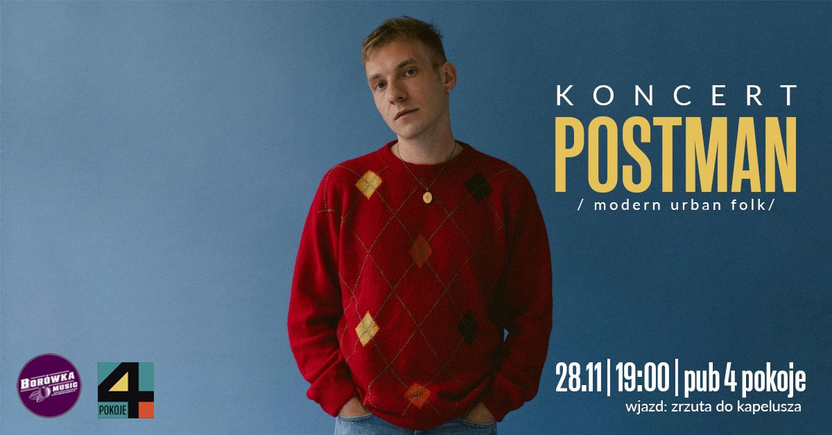 Postman zagra w Legnicy - 4 Pokoje - promocja nowej p\u0142yty 