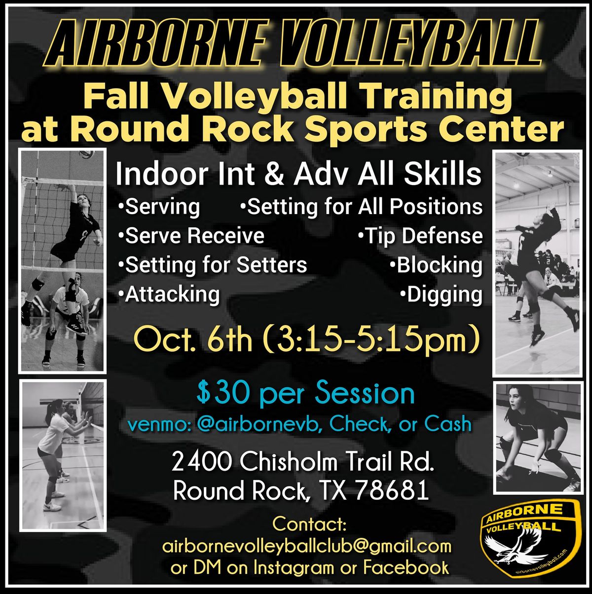 Highschool & MS Volleyball Training