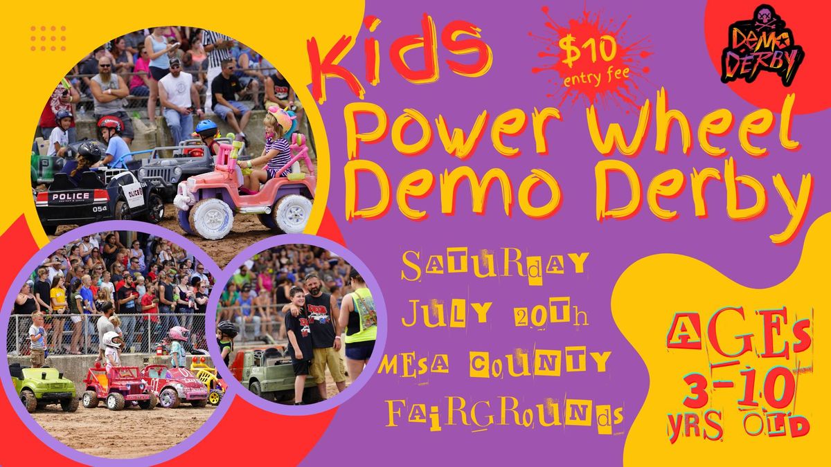 Kids Power Wheel Demo Derby