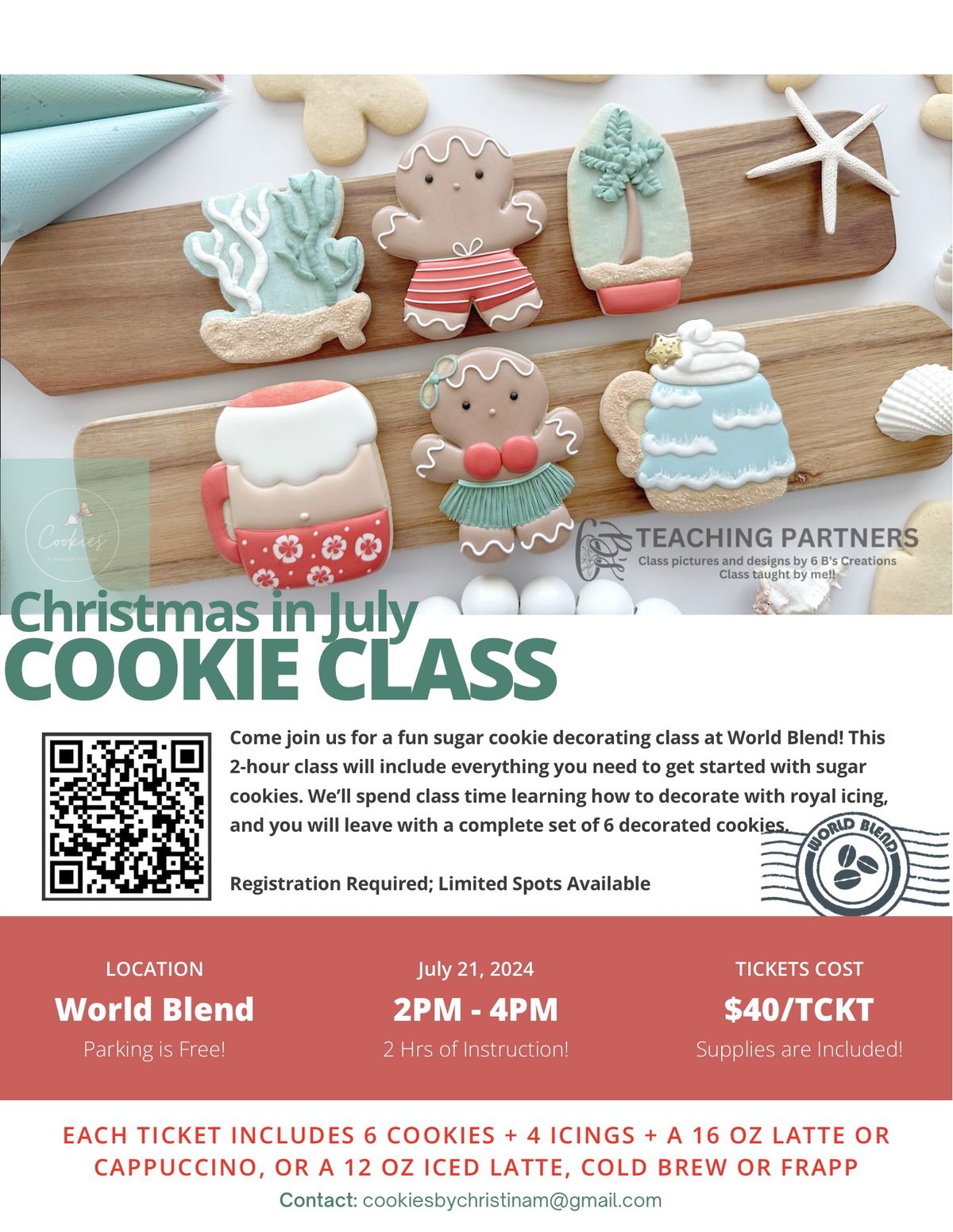 July Cookie Decorating Class: Christmas in July 