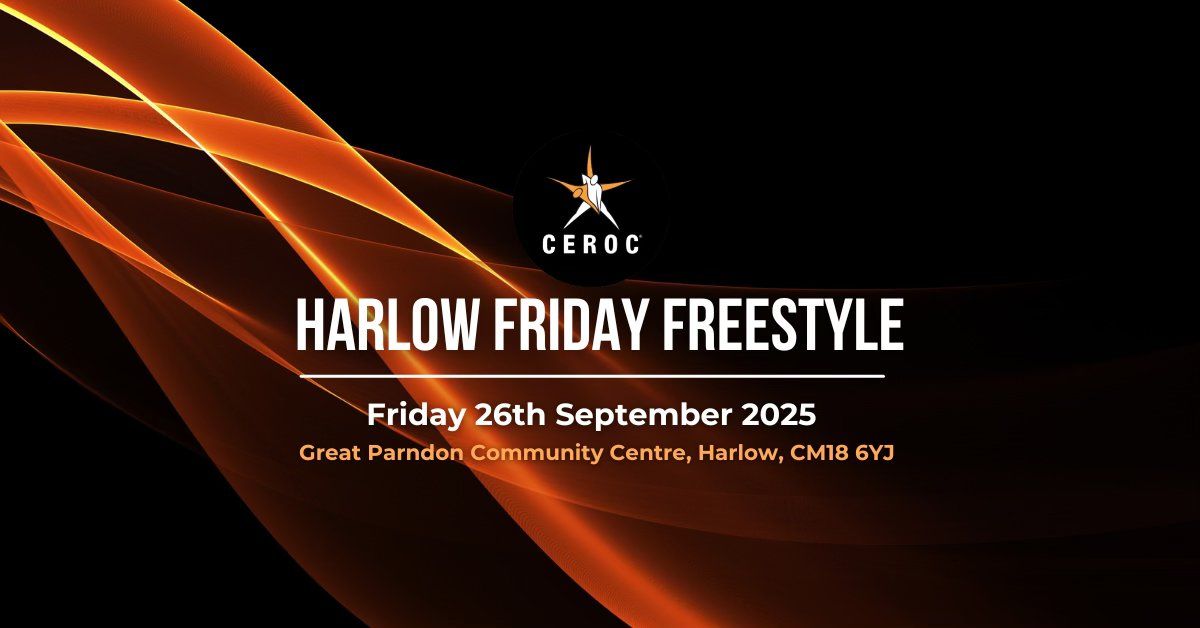 Harlow Friday Freestyle - Fri 26th September 2025