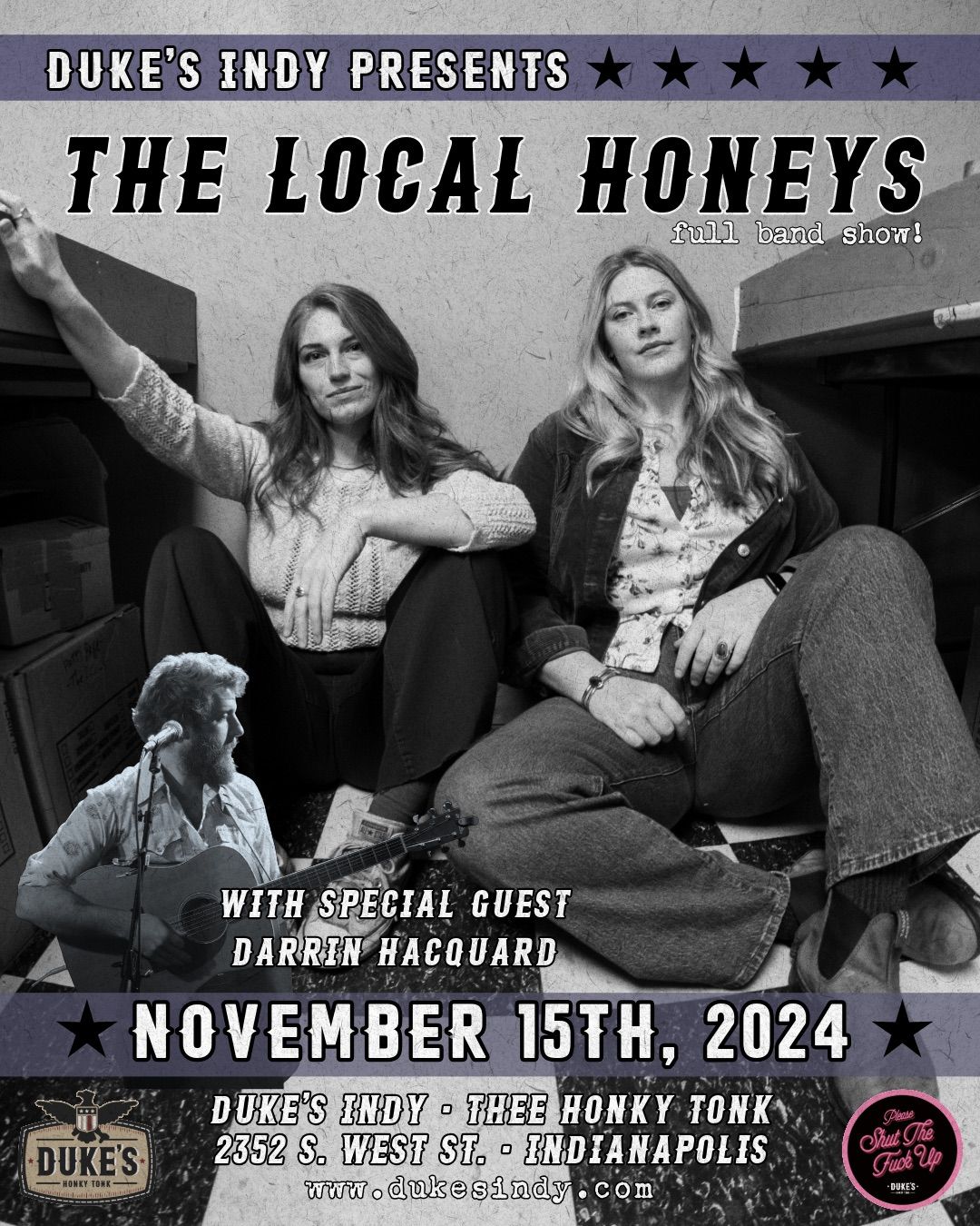 The Local Honeys with Darrin Hacquard November 15th at Duke\u2019s!