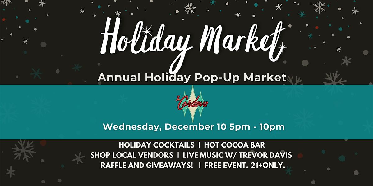 Annual Holiday Pop-Up Market