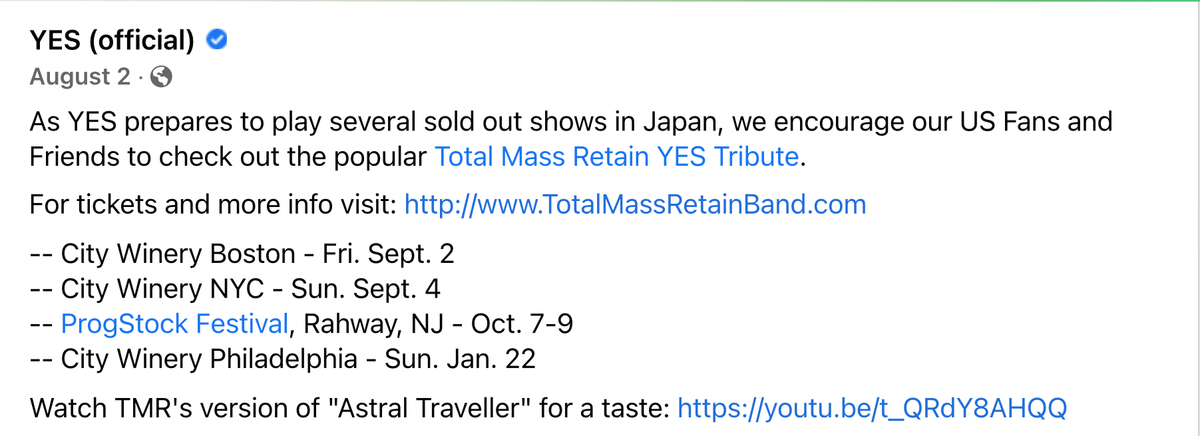 Total Mass Retain at The Vogel at Count Basie Center for the Arts