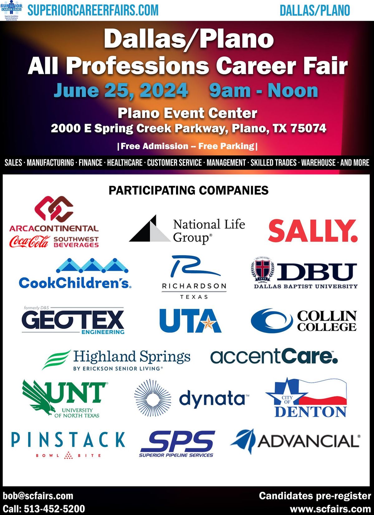 DALLAS\/PLANO ALL PROFESSIONS CAREER FAIR