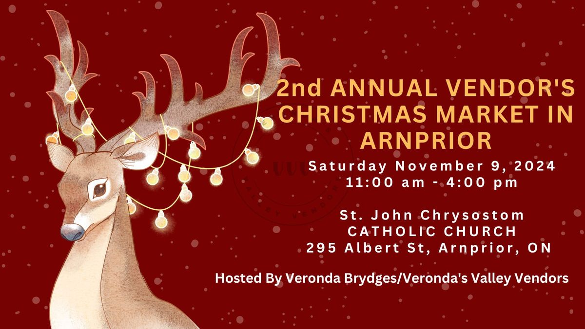 2nd Annual Vendor's Christmas Market in Arnprior