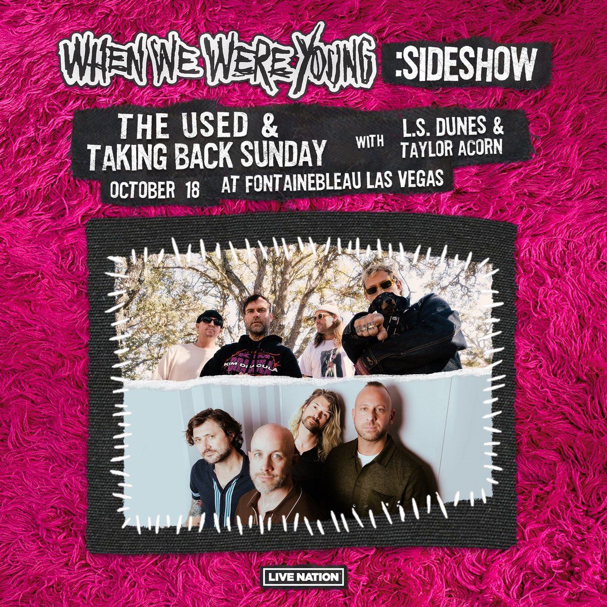 When We Were Young Sideshow: The Used & Taking Back Sunday