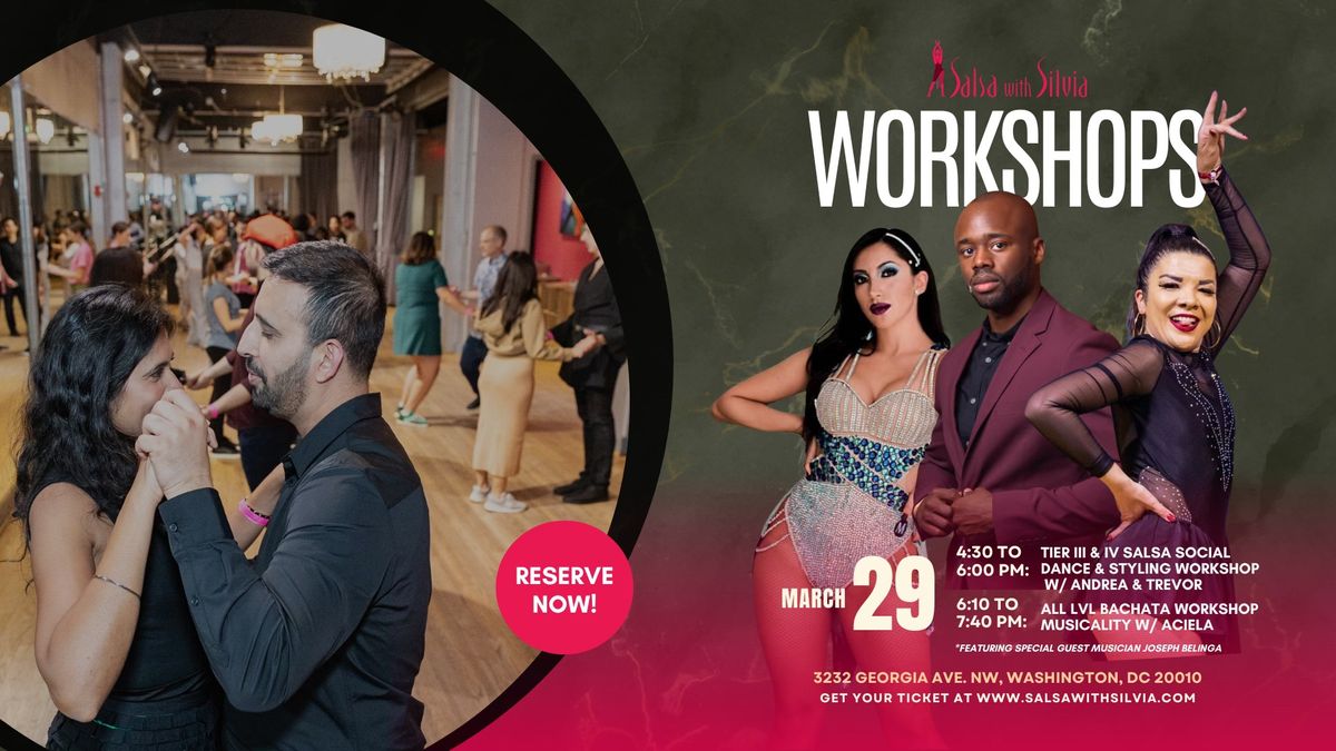 SALSA SOCIAL STYLING & BACHATA MUSICALITY WORKSHOPS