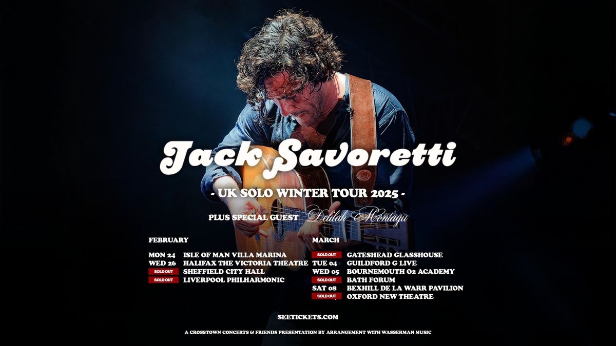 JACK SAVORETTI - UK SOLO WINTER TOUR 2025 \/\/ Gateshead