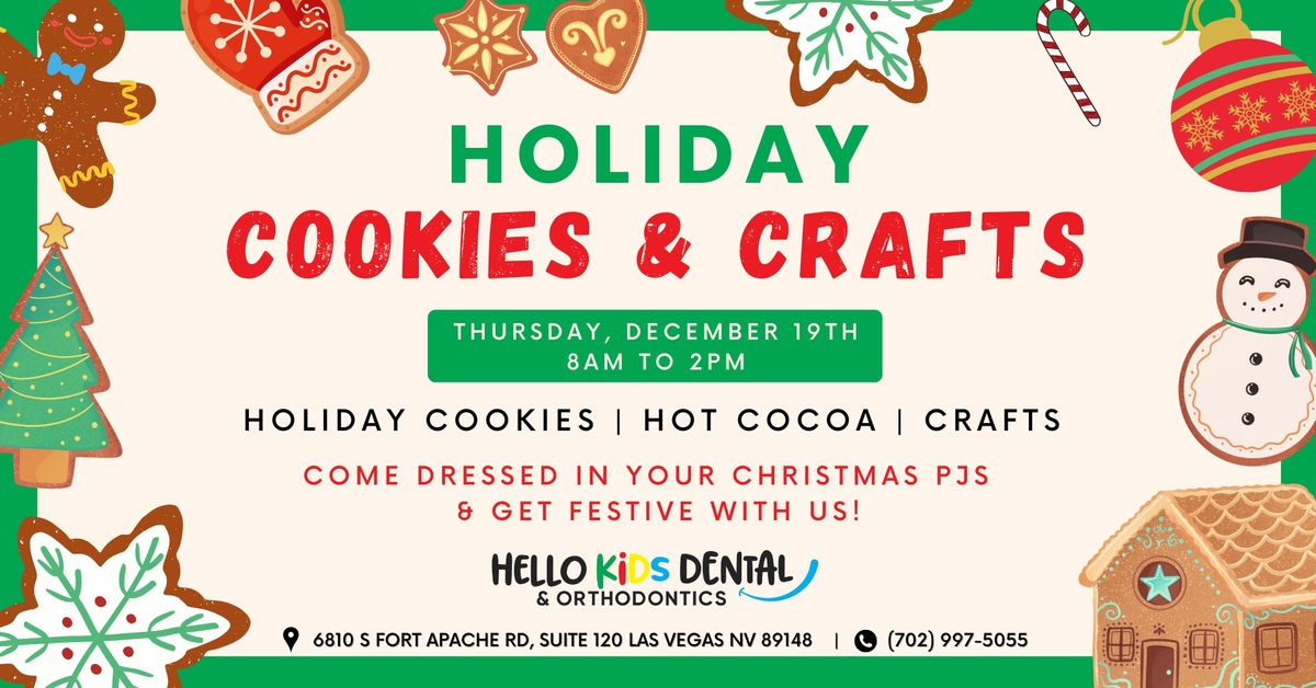 Holiday Cookies & Crafts - Hello Kids Dental & Orthodontics Fort Apache Christmas Party