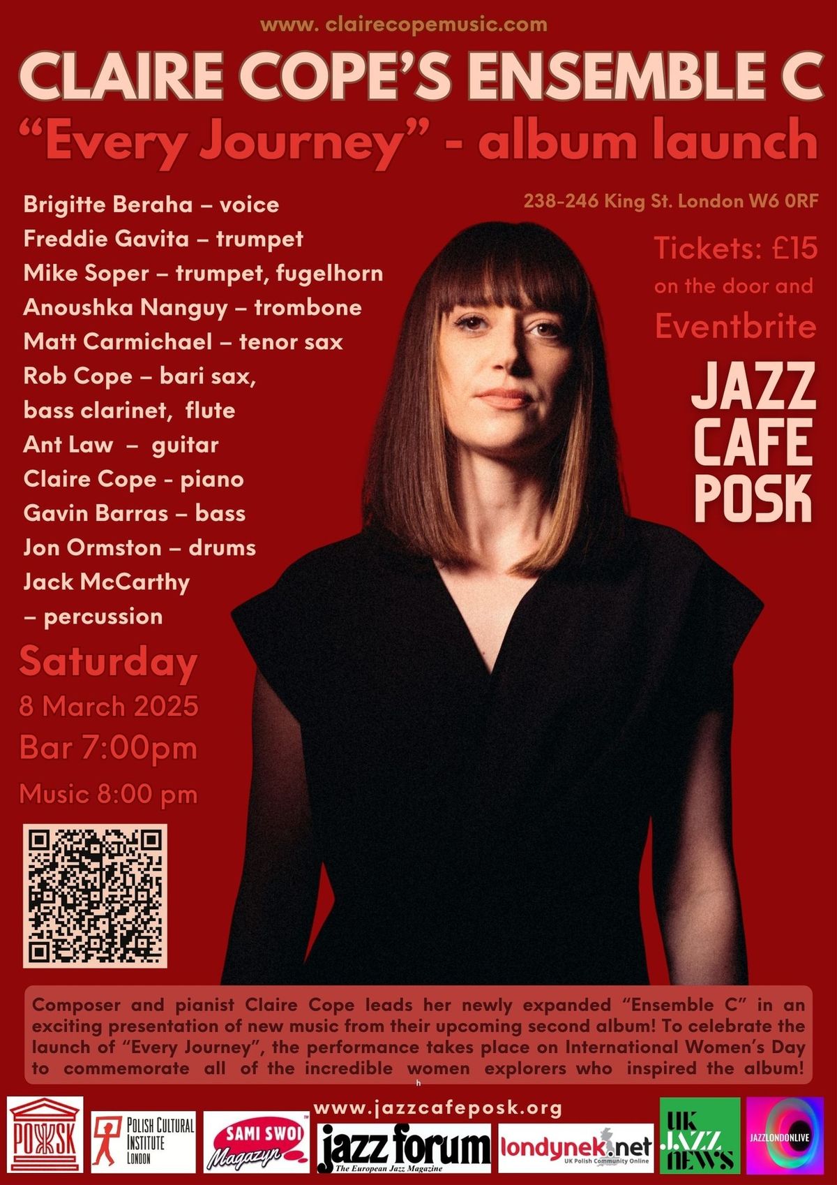 CLAIRE COPE'S ENSEMBLE C: EVERY JOURNEY - ALBUM LAUNCH