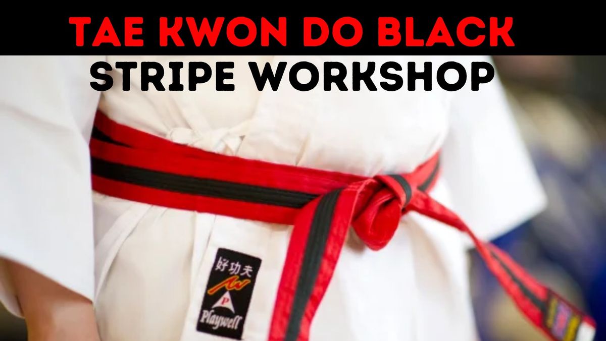 TKD Black Stripe Workshop