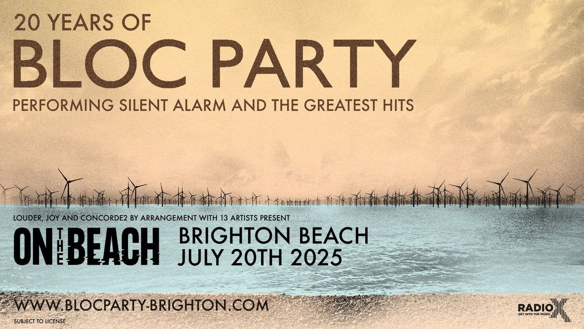 Bloc Party, On The Beach Brighton 2025