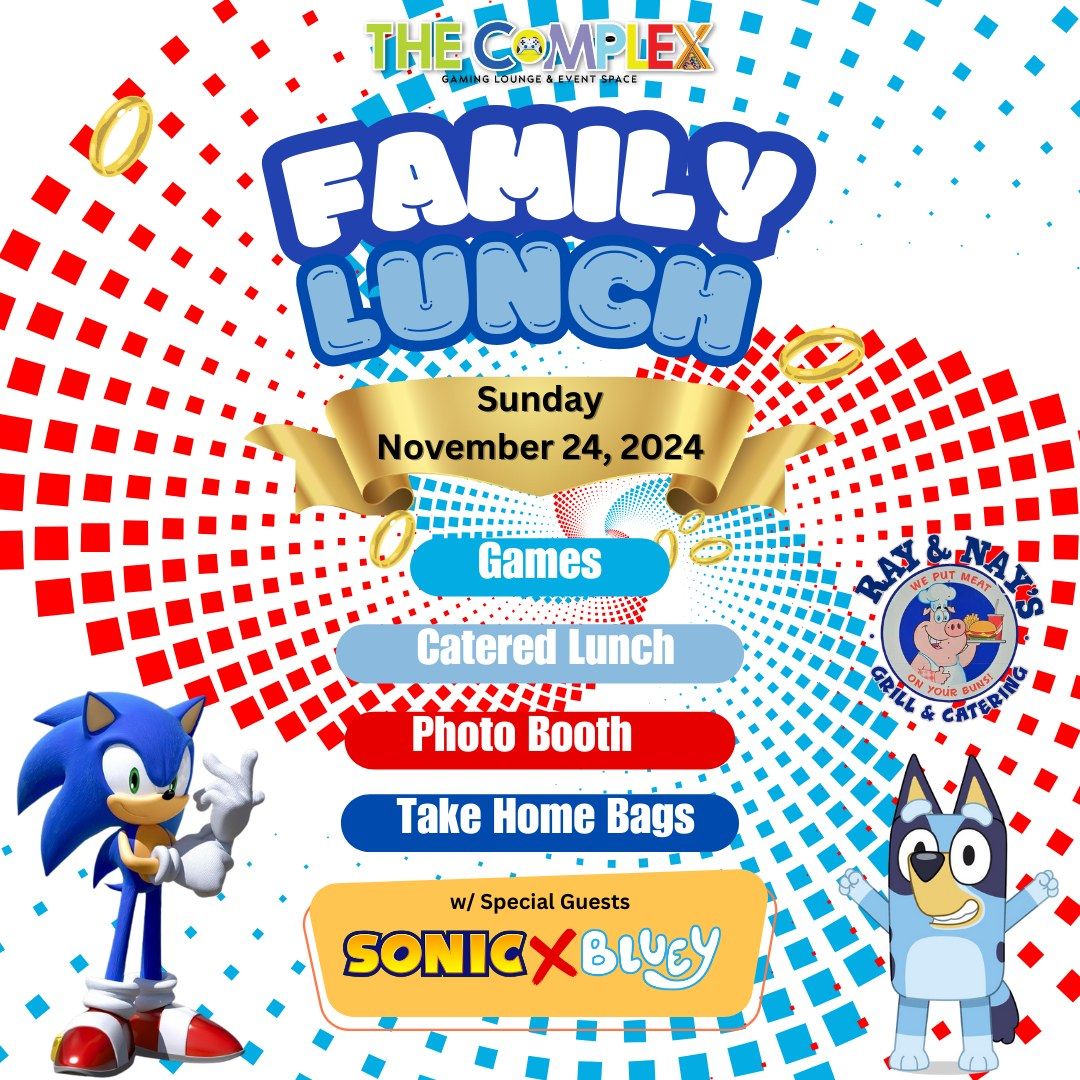 Family Luncheon Featuring Sonic & Bluey