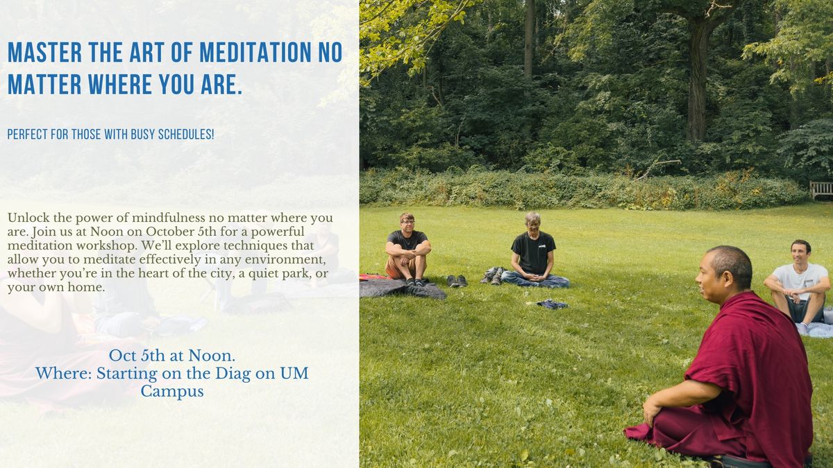 Learn to Meditate Anywhere 