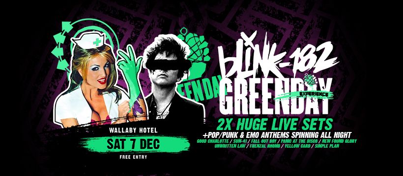 Blink 182 & Green Day Experience - Wallaby Hotel