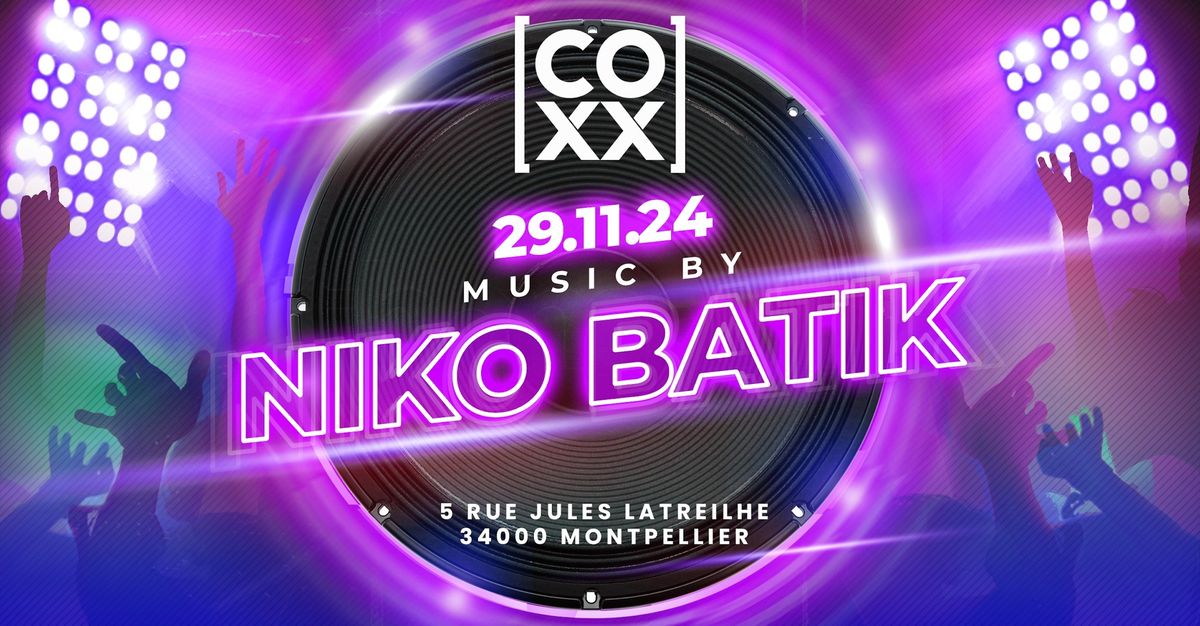 Vendredi 29 novembre DJ Set Niko BATIK