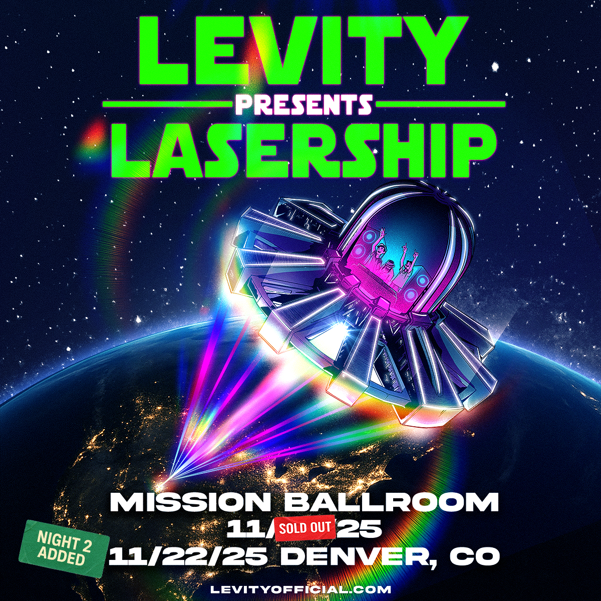Levity - Lasership at Shrine Auditorium and Expo Hall Los Angeles