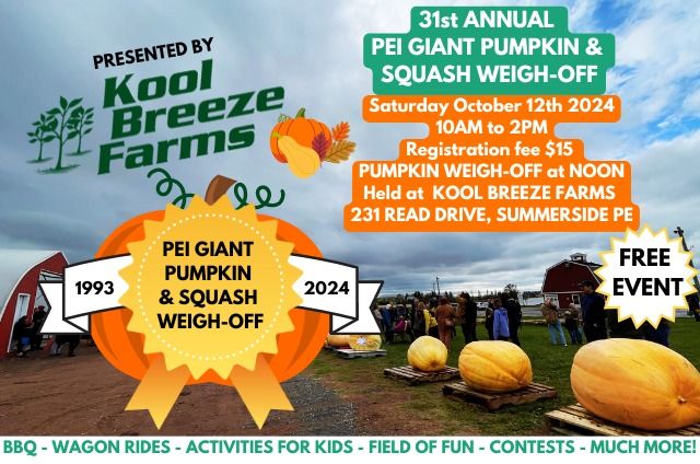 31st Annual Giant Pumpkin & Squash Weigh-Off