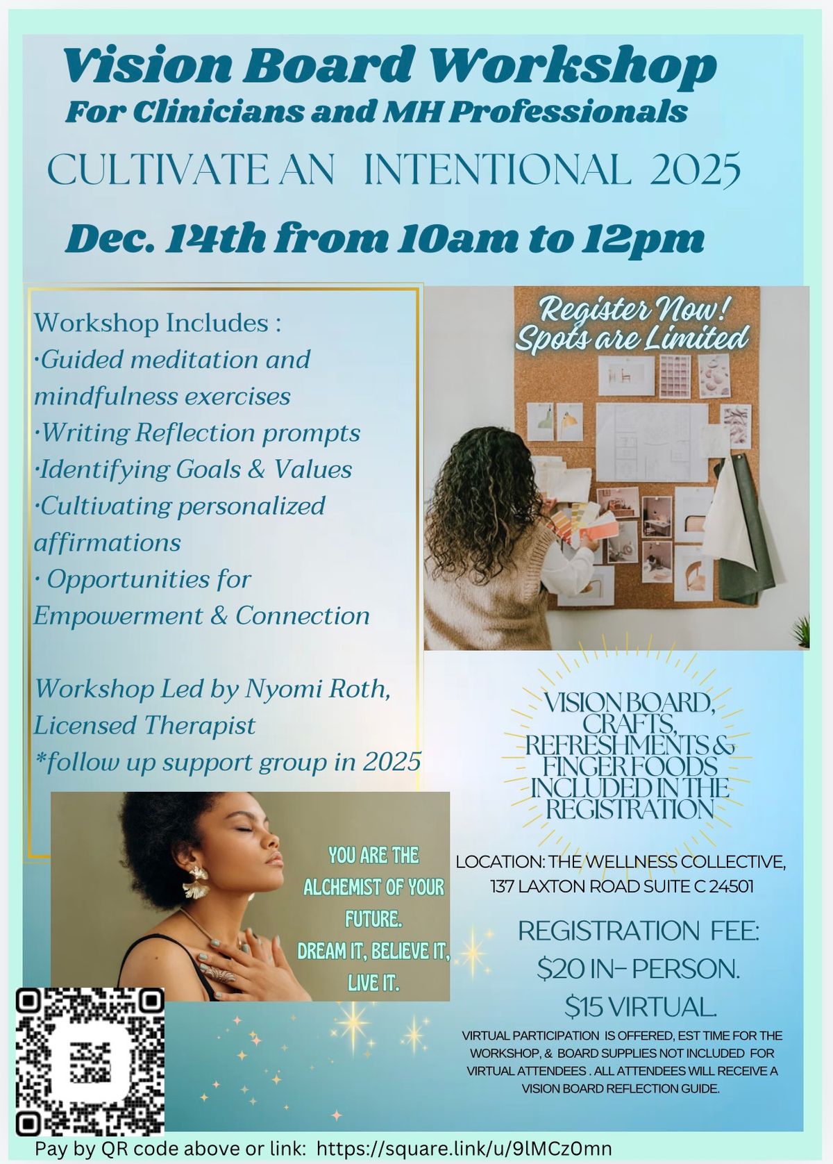 Vision Board Workshop for Mental Health Professionals 