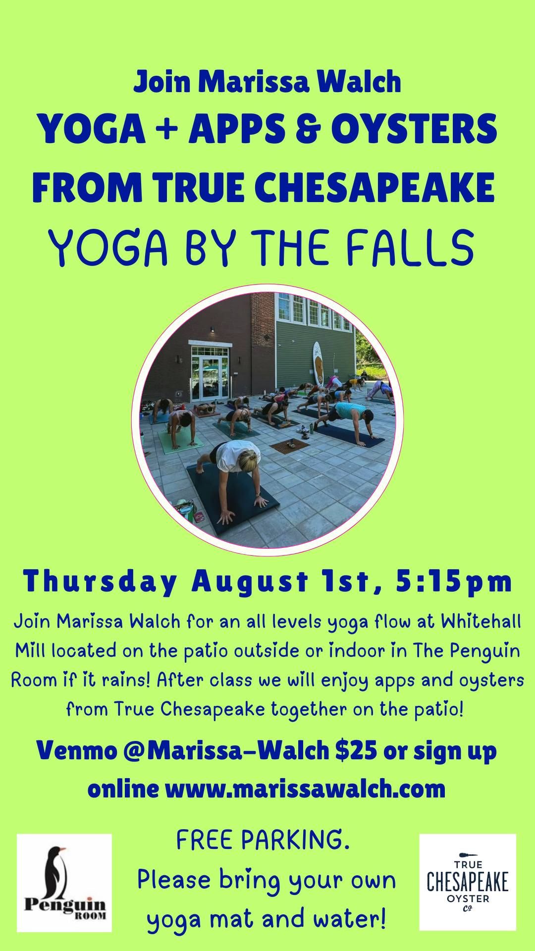 Yoga By The Falls with True Chesapeake 