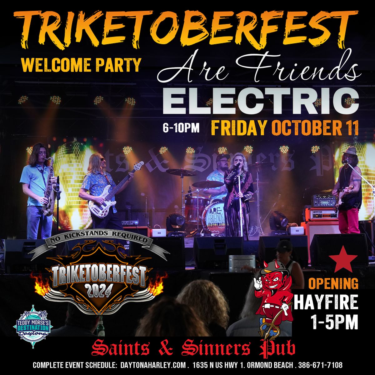 Triketoberfest Welcome Party with Are Friends Electric!