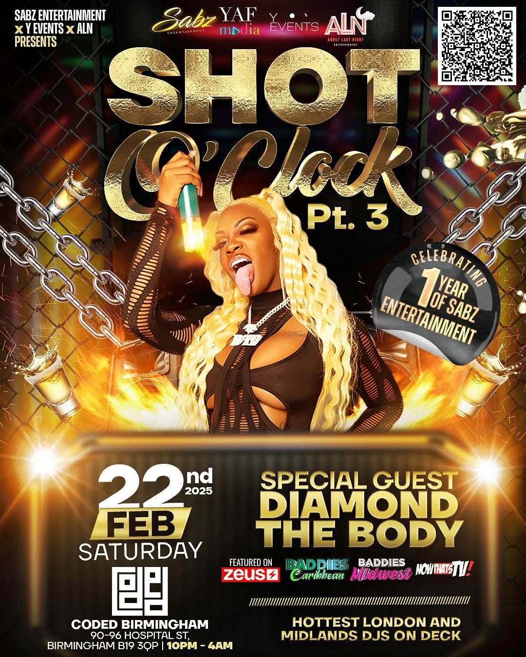 SHOT O CLOCK PART 3 - HOSTED BY DIAMOND THE BODY (DTB)