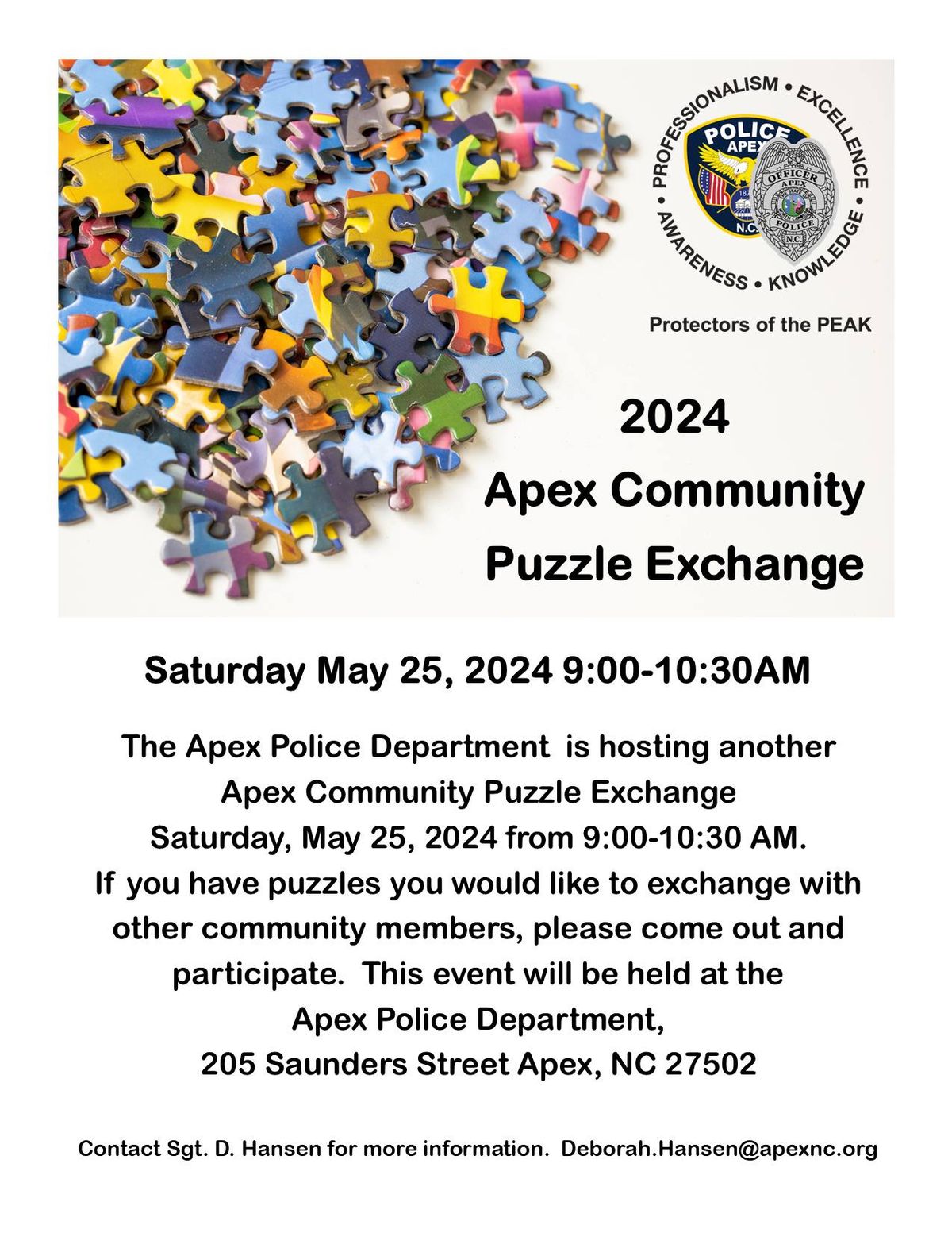 2024 Apex Community Puzzle Exchange 
