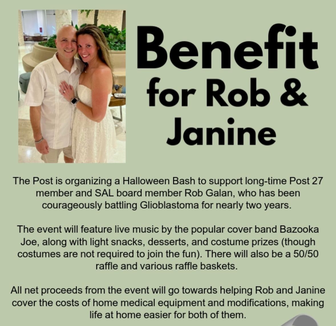 Benefit for Rob \/ Janine Galan 