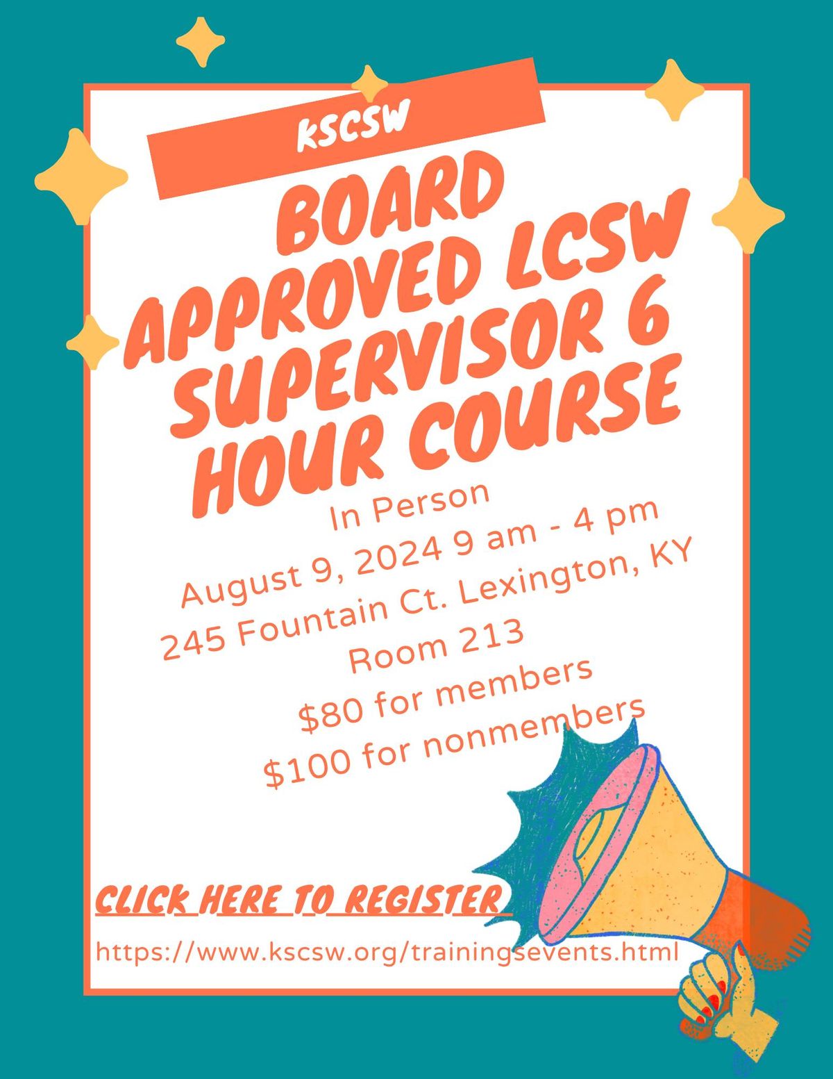 Initial 6 Hour LCSW Supervisor Course