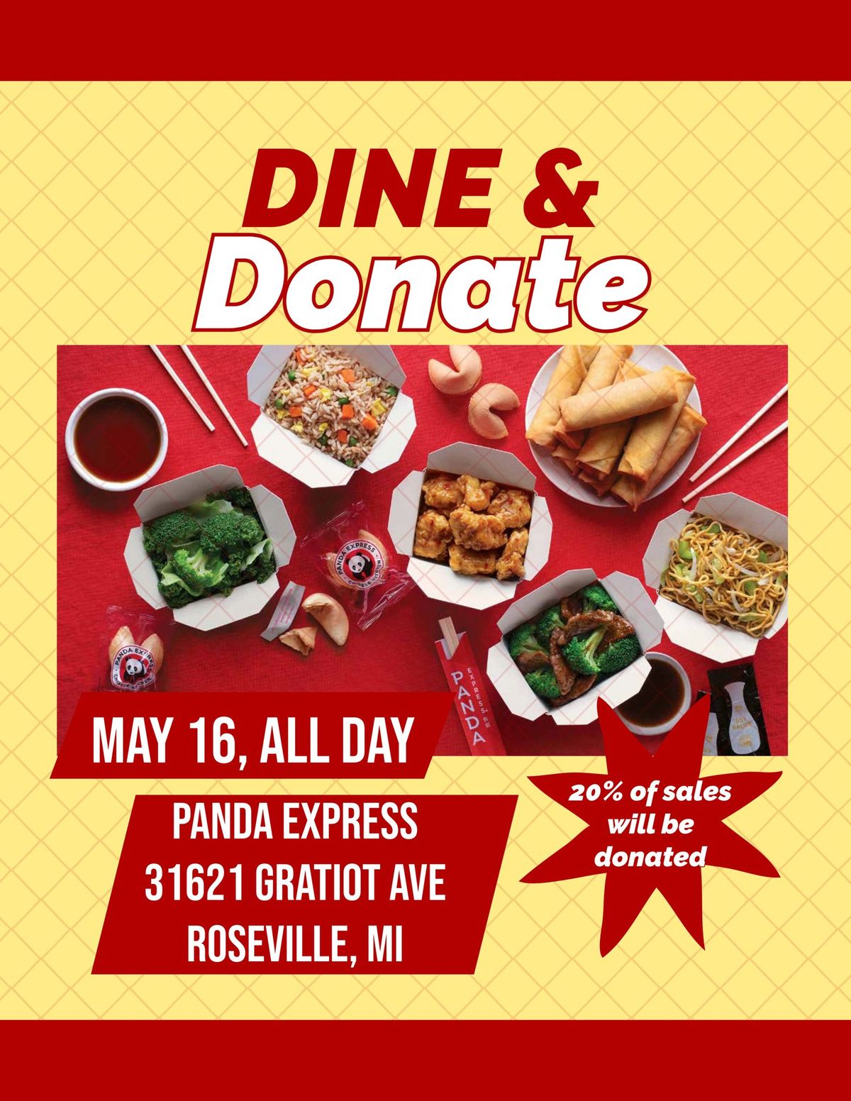 Panda Express Dine and Donate 