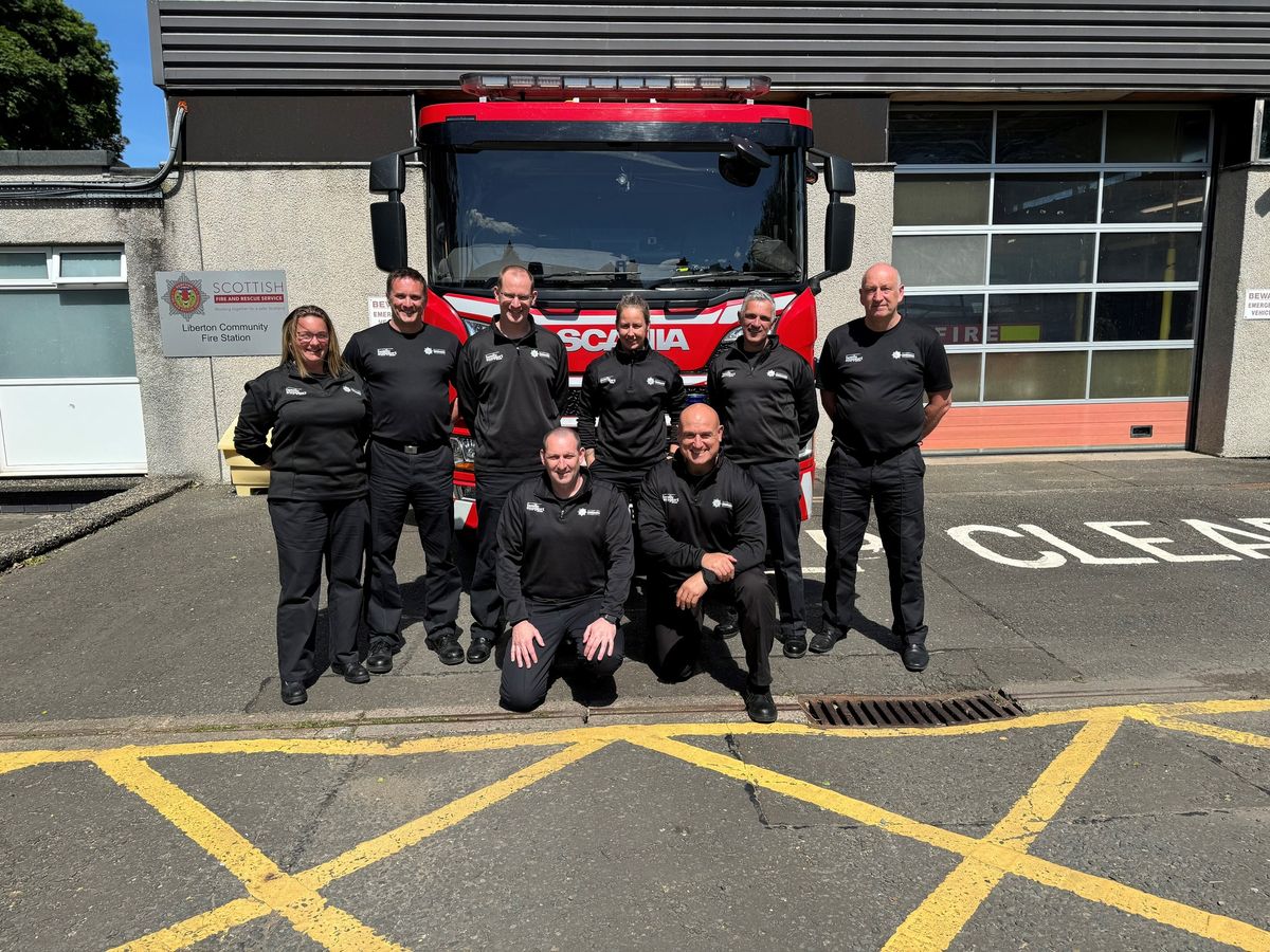 Meet the Scottish Fire and Rescue Edinburgh Operational Crew and their fire engine