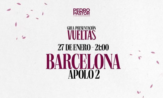 Pedro Pastor y Los Locos Descalzos en Barcelona 'Gira Presentaci\u00f3n Vueltas'